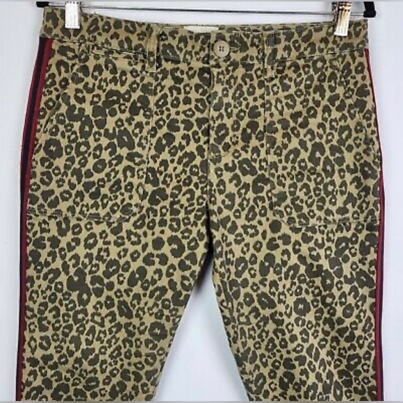 Sanctuary Women's Leopard Print Red Side Stripe Tuxedo Stripe Pants, Size: 28 - Picture 5 of 10